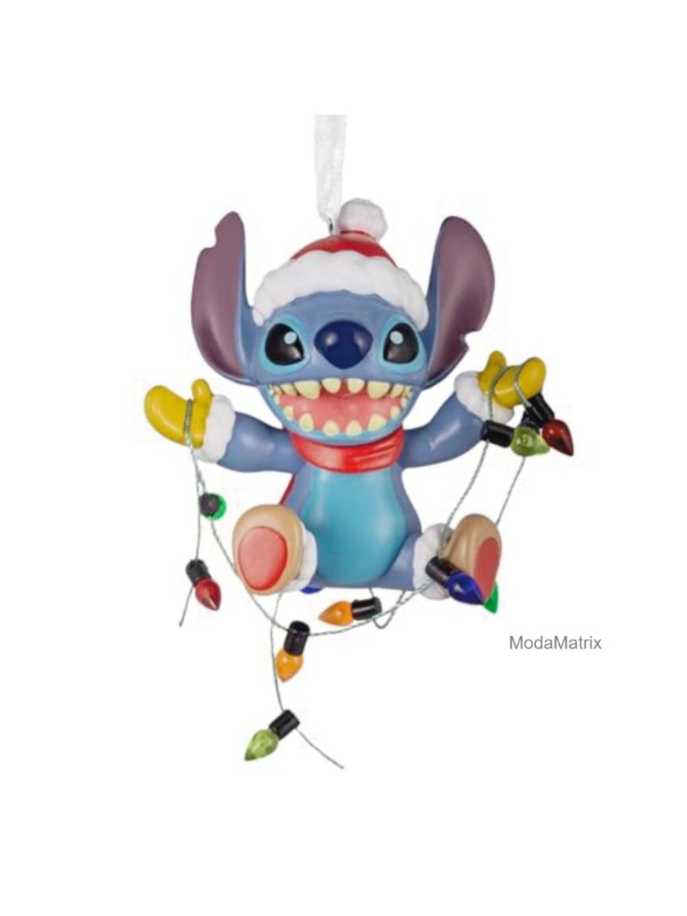 Hallmark Disney Stitch Christmas Ornament Resin with Light String